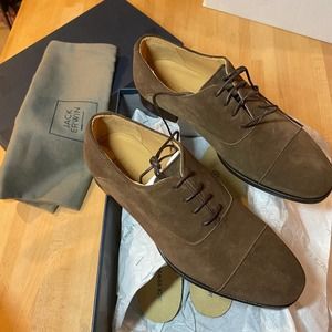 Jack Erwin Men's Brown Suede Derbys